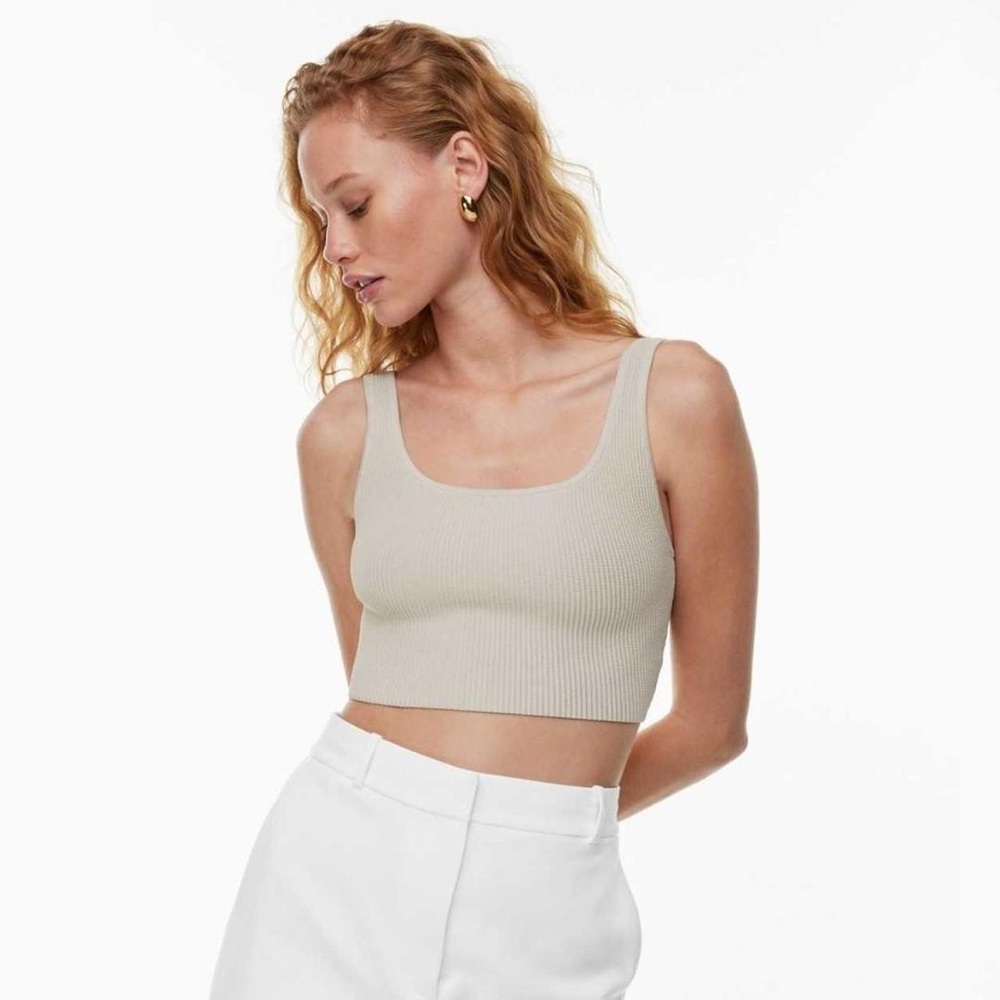 Aritzia Babaton Sculpt Squareneck Cropped Tank